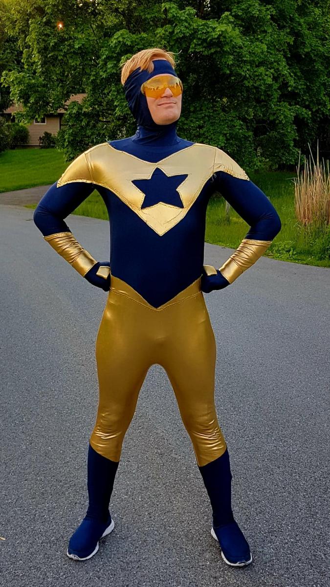 Booster gold costume