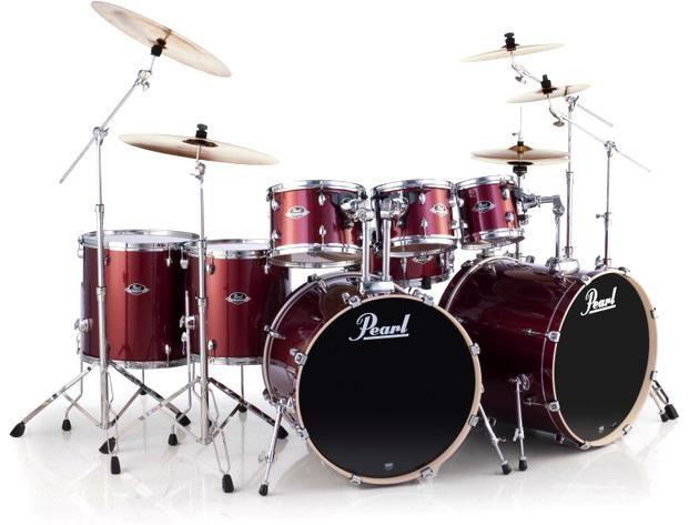 Schlagzeug, Pearl online export series + Hocker