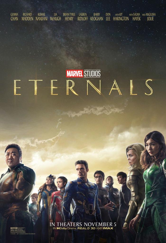 Marvel's "The Eternals" opens in the U.S. on November 5, 2021.