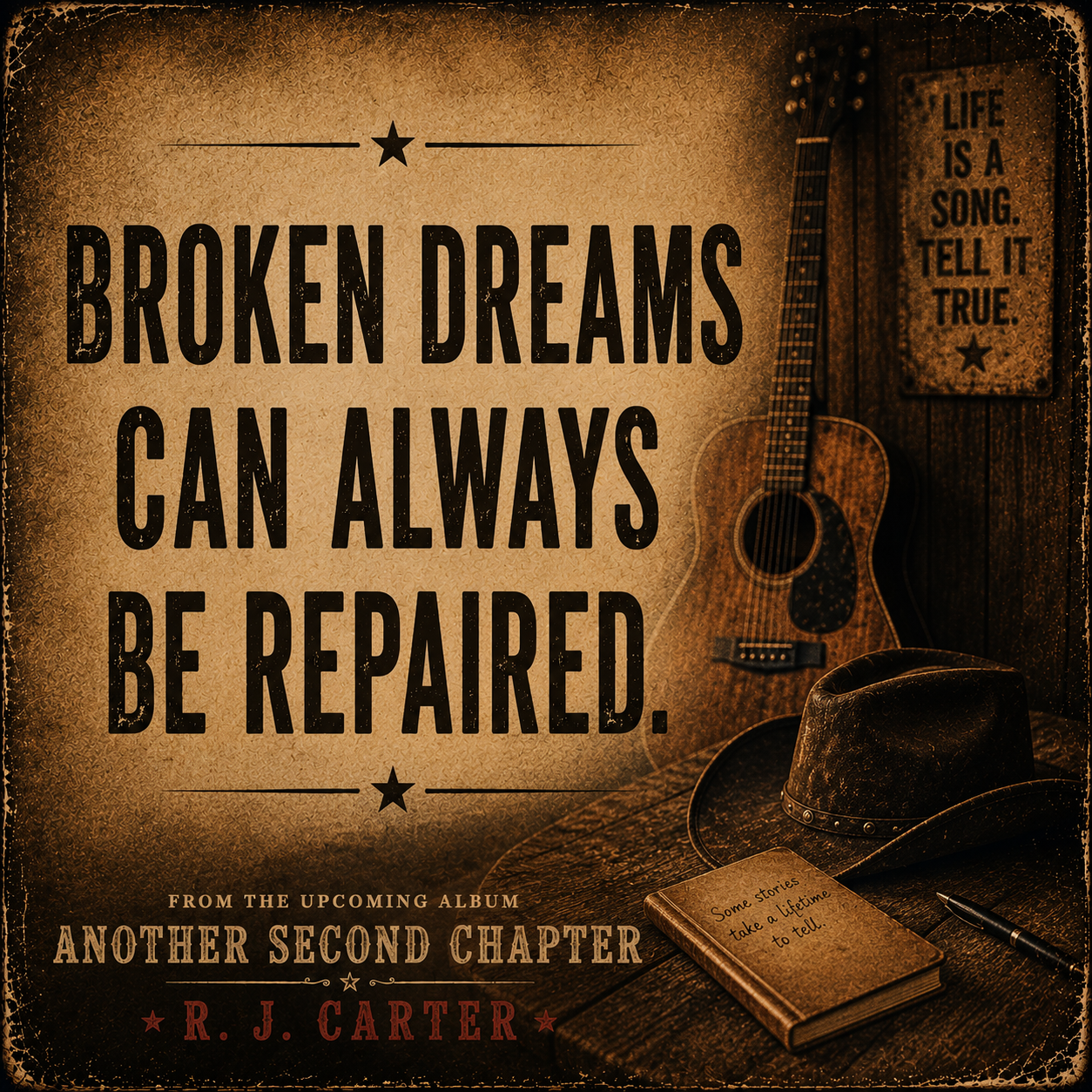 Broken Dreams Can Always Be Repaired album teaser art