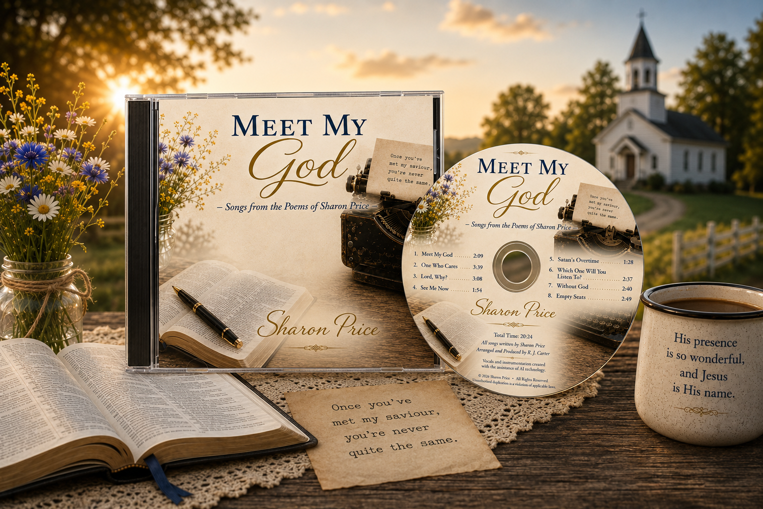 Meet My God CD jewel case and printed disc